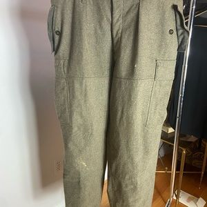 Military wool pants